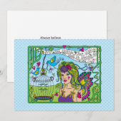 Glauben Sie an Ihre selbst_flache Karte 7" x 5" (Vorne/Hinten)