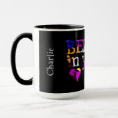 Glauben Sie an Ihre selbst individuelle Name Tasse (Links)