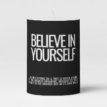 Glauben Sie an Ihre selbst inspirierende Säule Ker