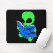 Glauben Sie an Ihre selbst lustige Alien Ufo Desig Mousepad (Mit Mouse)