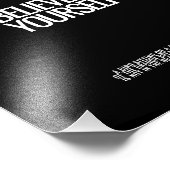 Glauben Sie an Ihre selbst Minimalistische Zitatpr Fotodruck (Ecke)