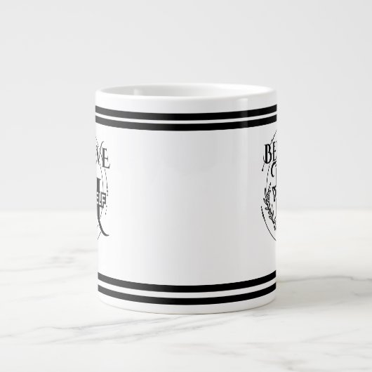 Glauben Sie an Ihre selbst Motivierend Kaffee-Tass Jumbo-Tasse (Vorderseite)