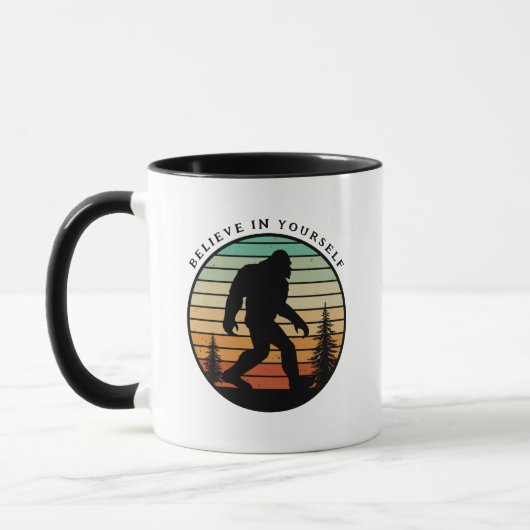 Glauben Sie an Ihre selbst Sasquatch-Tasse Tasse (Links)