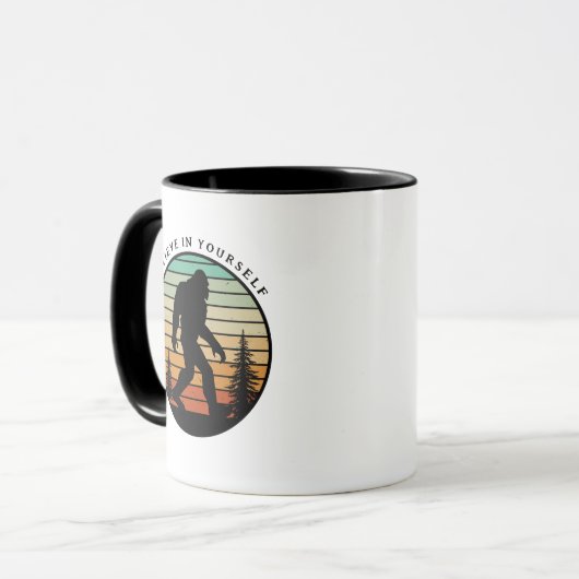Glauben Sie an Ihre selbst Sasquatch-Tasse Tasse (Vorderseite Links)