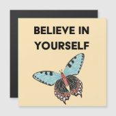 Glauben Sie an Ihre selbst Schmetterlingskarte Magneteinladung (Vorne/Hinten)