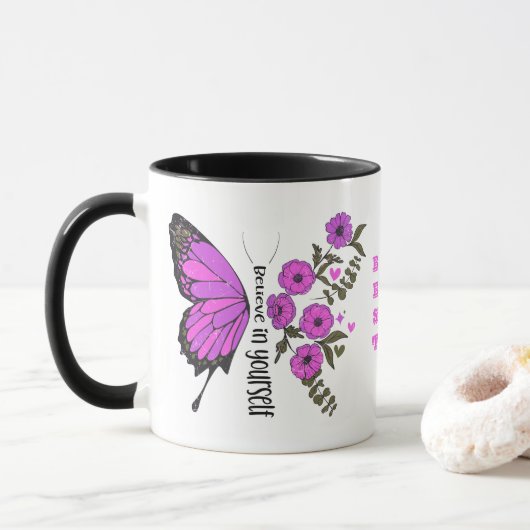 Glauben Sie an Ihre Tasse (Mit Donut)