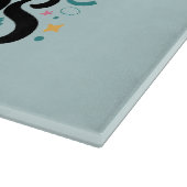 Glauben Sie an Ihre Träume florale whimsical Art Schneidebrett (Ecke)