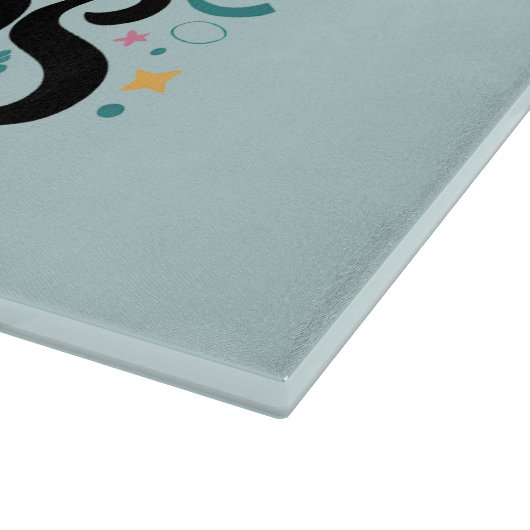 Glauben Sie an Ihre Träume florale whimsical Art Schneidebrett (Ecke)