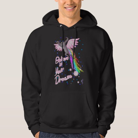 Glauben Sie an Ihre Träume Hoodie (Vorderseite)