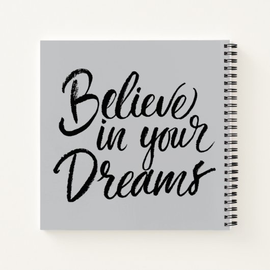 Glauben Sie an Ihre Träume Notizblock (Rückseite)