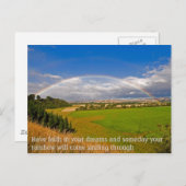 Glauben Sie an Ihre Träume Postkarte (Vorne/Hinten)