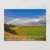 Glauben Sie an Ihre Träume Postkarte (Vorderseite)