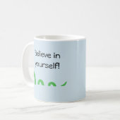 Glauben Sie an Ihren eigenen Cartoon Loch Ness Mon Kaffeetasse (Vorderseite Links)