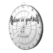 Glauben Sie an Ihren eigenen Text und Bild Dartscheibe (Vorderseite rechts)