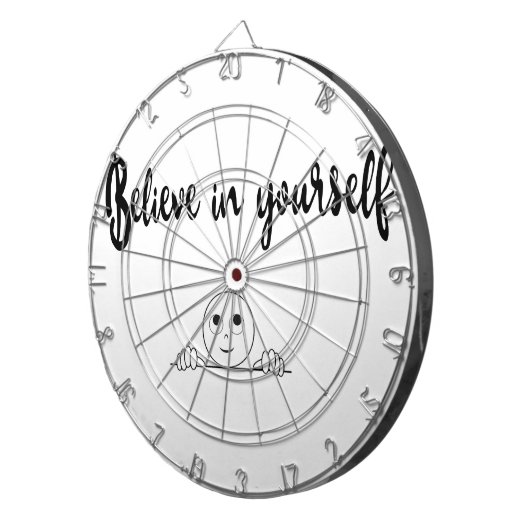 Glauben Sie an Ihren eigenen Text und Bild Dartscheibe (Vorderseite rechts)