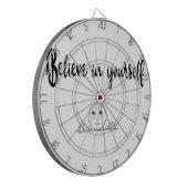 Glauben Sie an Ihren eigenen Text und Bild Dartscheibe (Vorderseite Links)