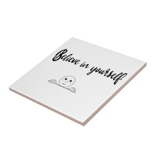 Glauben Sie an Ihren eigenen Text und Bild Fliese (Seite)