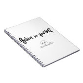 Glauben Sie an Ihren eigenen Text und Bild Notizblock (Rechte Seite)