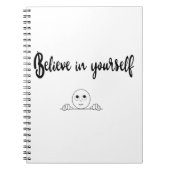 Glauben Sie an Ihren eigenen Text und Bild Notizblock (Vorderseite)