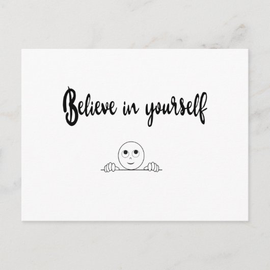 Glauben Sie an Ihren eigenen Text und Bild Postkarte (Vorderseite)