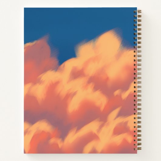 Glauben Sie an Jesus mit Clouds Bullet Notebook Notizblock (Rückseite)