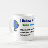 Glauben Sie an Klimaänderungs-Tasse Kaffeetasse (Vorderseite Links)
