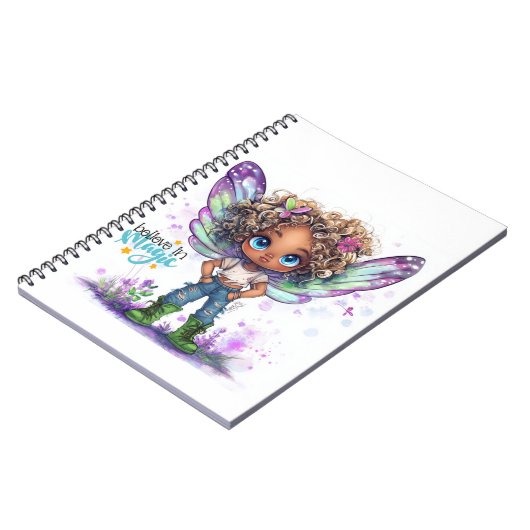 Glauben Sie an Magic Fairy Spiral Notebook Notizblock (Linke Seite)