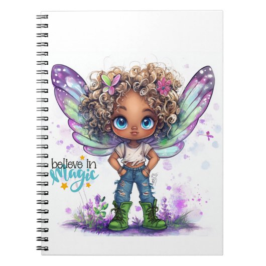 Glauben Sie an Magic Fairy Spiral Notebook Notizblock (Vorderseite)