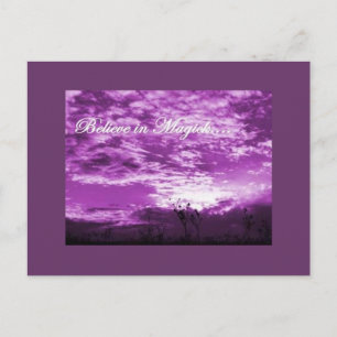 Glauben Sie an Magick-Postkarte Postkarte