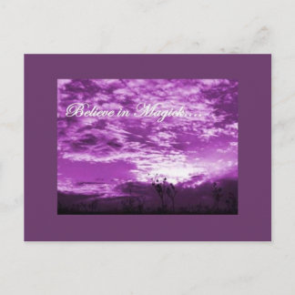 Glauben Sie an Magick-Postkarte Postkarte