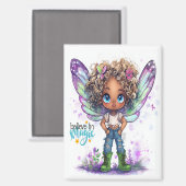 Glauben Sie an Magie Fairy Magnet (Vorderseite/Rückseite)