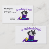 Glauben Sie an Magie Visitenkarte (Vorne/Hinten)
