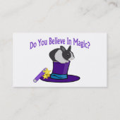 Glauben Sie an Magie Visitenkarte (Rückseite)