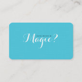 Glauben Sie an magische Visitenkarte (Rückseite)