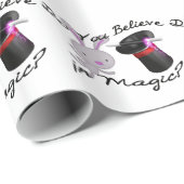 Glauben Sie an magischen Zylinder u. Kaninchen Geschenkpapier (Rolleneckpunkt)