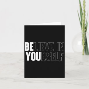 Glauben Sie an motivierende Zitate Inspirierend po Karte