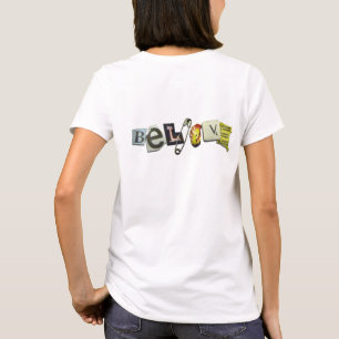 Glauben Sie an Punk-Rückseite T-Shirt