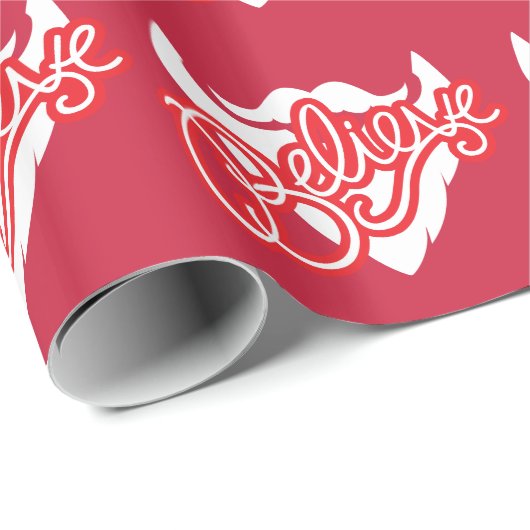 Glauben Sie an Sankt-Bart die grafische Geschenkpapier (Rolleneckpunkt)