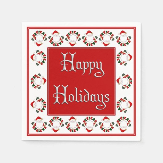 Glauben Sie an Santa Style 2-Paper Napkins Serviette (Vorderseite)