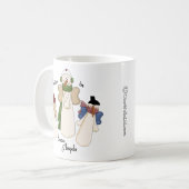 Glauben Sie an Schnee-Engel Kaffeetasse (Vorderseite Links)