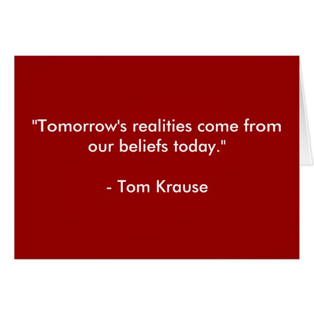 Glauben Sie an selbst! (Vorderseite (Horizontal))