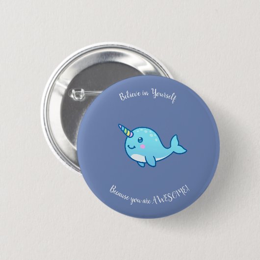 Glauben Sie an selbst Abzeichen Button (Vorne & Hinten)