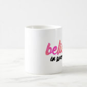 Glauben Sie an selbst Kaffeetasse (Mittel)