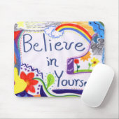 Glauben Sie an selbst motivierend Mousepad (Mit Mouse)