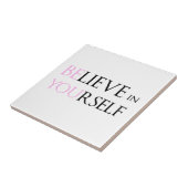 Glauben Sie an selbst - sind Sie Motivationszitat Fliese (Seite)