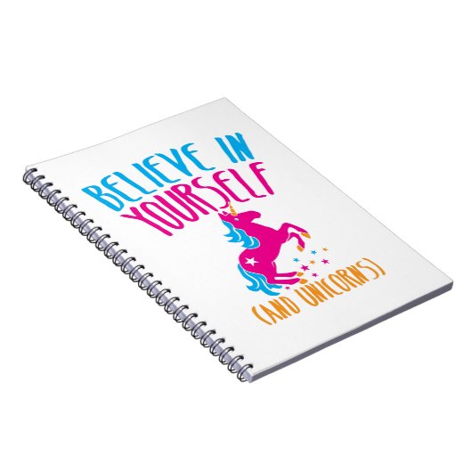 Glauben Sie an selbst (und Einhörner) Notizblock (Rechte Seite)