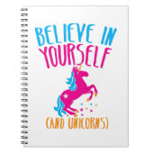 Glauben Sie an selbst (und Einhörner) Notizblock (Vorderseite)