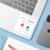 Glauben Sie an sich - ADHD UND ME Aufkleber (Laptop mit iPhone)