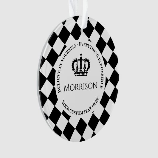 Glauben Sie an sich ・ Alles ist möglich Wire Ornament (Vorderseite)