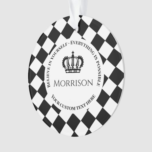 Glauben Sie an sich ・ Alles ist möglich Wire Ornament (Vorderseite)